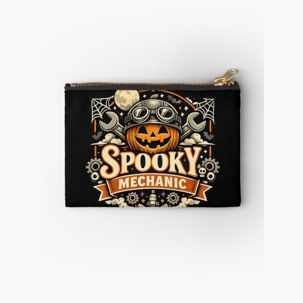 Item preview, Spooky Mechanic Pumpkin Halloween Garage Vintage Automotive Design designed and sold by BankshopTH.