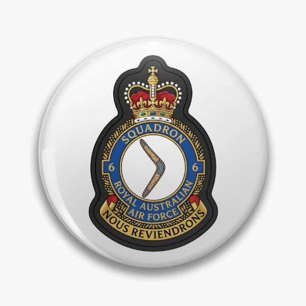 Item preview, Escudo del Escuadrón N.º 6 de la RAAF - Emblema de la Real Fuerza Aérea Australiana designed and sold by CharlieDesings.