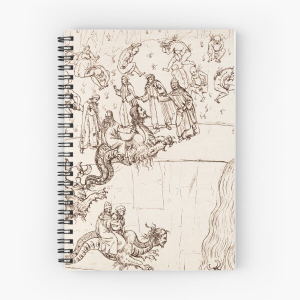 Item preview, Dante Inferno Circles of Hell Drawing designed and sold by artofuniverse.