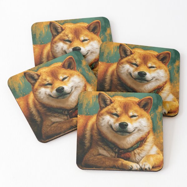 Item preview, A smiling shiba inu dog! designed and sold by ArtifactsLab.