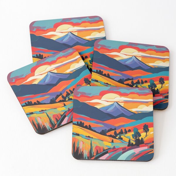 Item preview, Sunset at Autumn Mountain Landscape designed and sold by George Hutton Hunter.