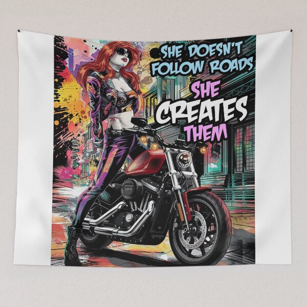 Item preview, She doesn't follow roads , She creates them designed and sold by Concept-Hub.