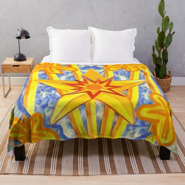 Item preview, Digital vibrant pop art star sun design designed and sold by Fayes4Art.