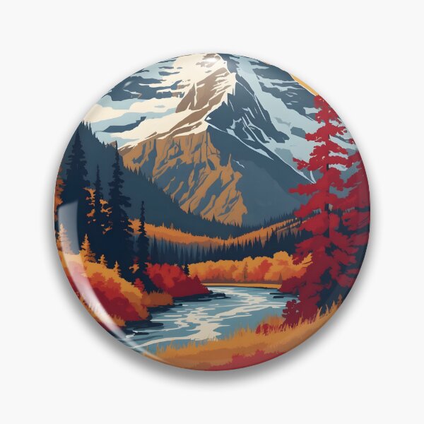 Item preview, North Cascades National Park Autumn USA Vintage Travel Tourism designed and sold by TravelersGems.