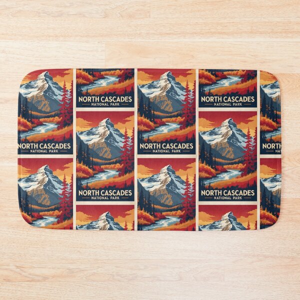 Item preview, North Cascades National Park Autumn USA Vintage Travel Tourism designed and sold by TravelersGems.