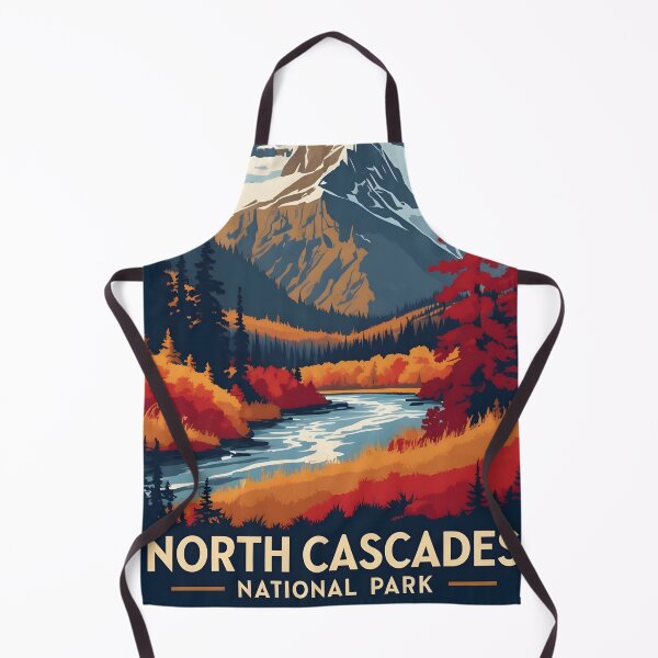 Item preview, North Cascades National Park Autumn USA Vintage Travel Tourism designed and sold by TravelersGems.