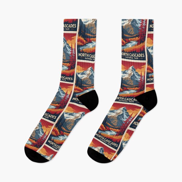 Item preview, North Cascades National Park Autumn USA Vintage Travel Tourism designed and sold by TravelersGems.