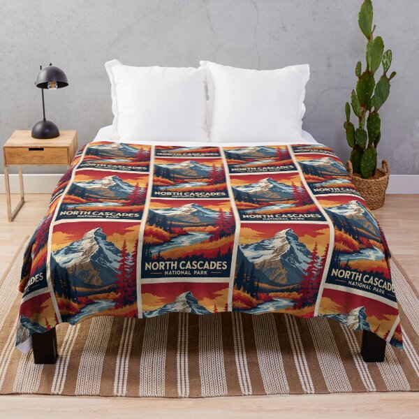 Item preview, North Cascades National Park Autumn USA Vintage Travel Tourism designed and sold by TravelersGems.