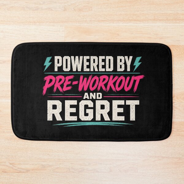 Item preview, Powered By Pre-Workout And Regret | Funny Gym T-Shirt designed and sold by EverclearDesign.