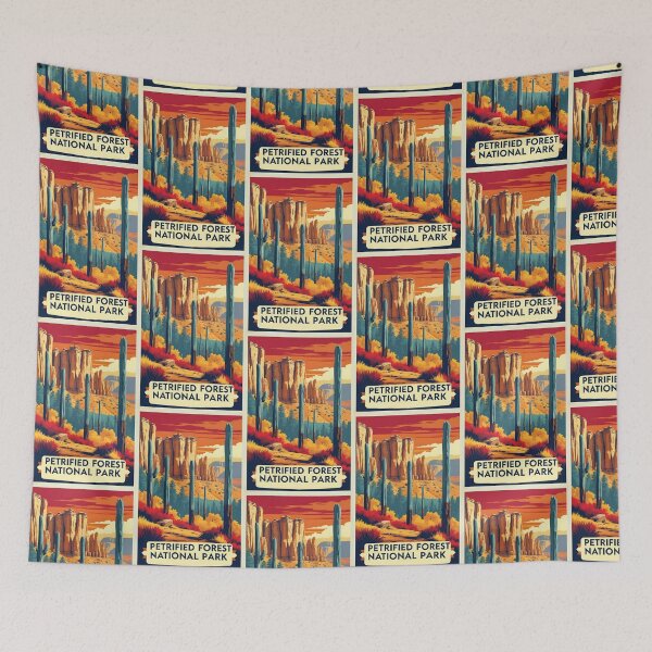 Item preview, Petrified Forest National Park Autumn USA Vintage Travel Tourism designed and sold by TravelersGems.