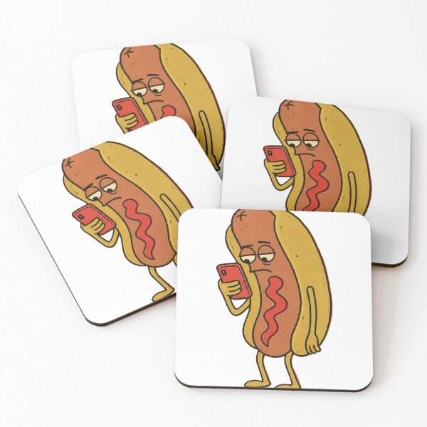 Item preview, Doomscrolling Hot Dog – Phone Humor designed and sold by Spenceless Designz.
