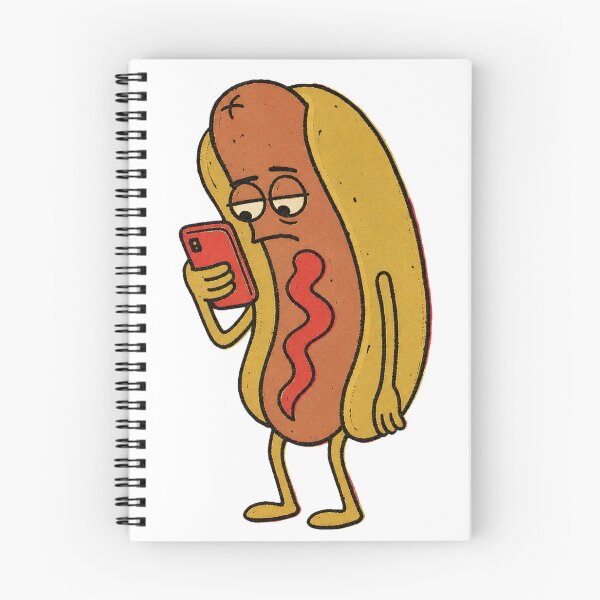 Item preview, Doomscrolling Hot Dog – Phone Humor designed and sold by Spenceless Designz.