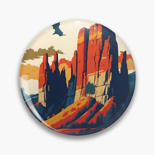 Item preview, Pinnacles National Park Autumn USA Vintage Travel Tourism designed and sold by TravelersGems.