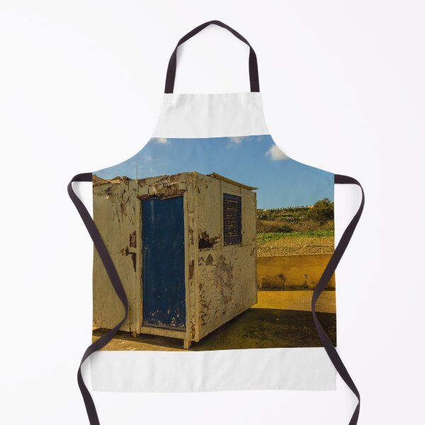 Item preview, Weathered Rural Shed With Peeling Paint And Blue Door Under Bright Cloudy Sky designed and sold by Nmallia.
