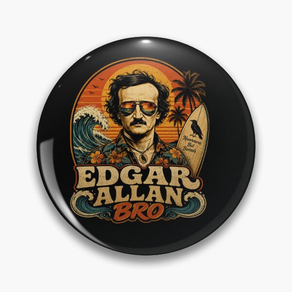 Item preview, Edgar Allan Bro – Nevermore But Barrels Surf designed and sold by Fenay Designs.