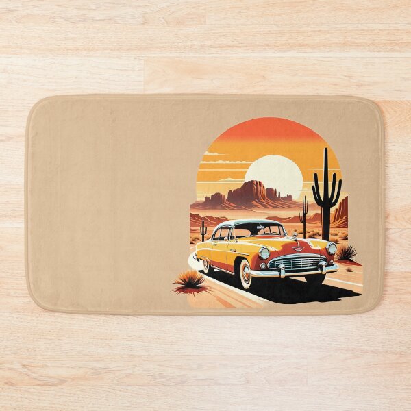 Item preview, Car at desert landscape, vintage designed and sold by tarkone.