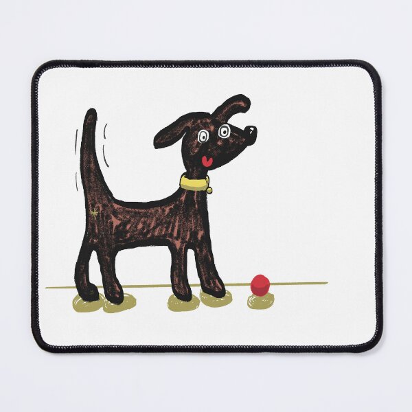 Item preview, Dog and his ball designed and sold by SombreroDoodles.
