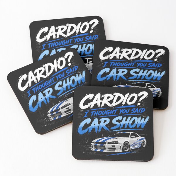 Item preview, Cardio? I Thought You Said Car Show Funny JDM Car Enthusiast T-Shirt designed and sold by EverclearDesign.