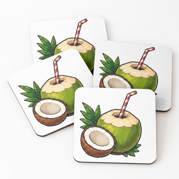 Item preview, Dominican Coconut Water | Caribbean Tropical Sticker designed and sold by StudioBase.