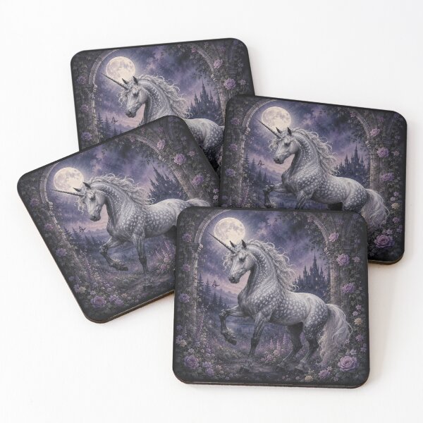 Item preview, Twilight Magic Unicorn Dapple Grey designed and sold by UnicornAndRaven .