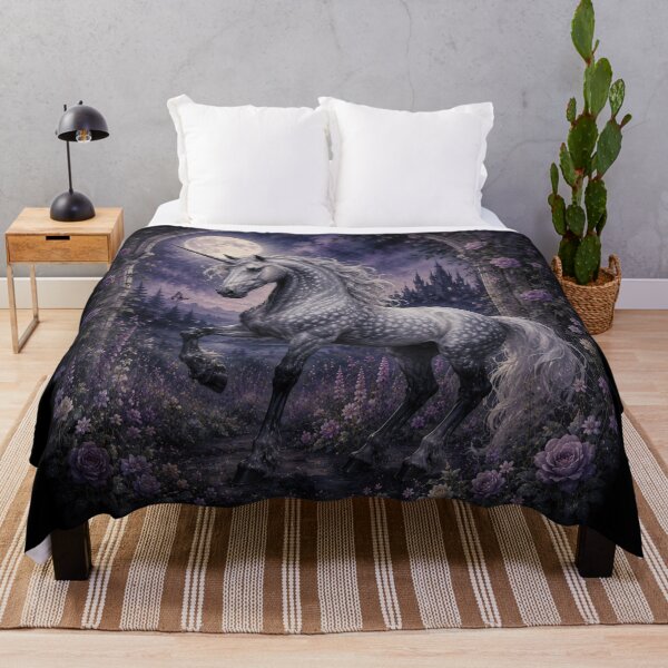 Item preview, Twilight Magic Unicorn Dapple Grey designed and sold by UnicornAndRaven .