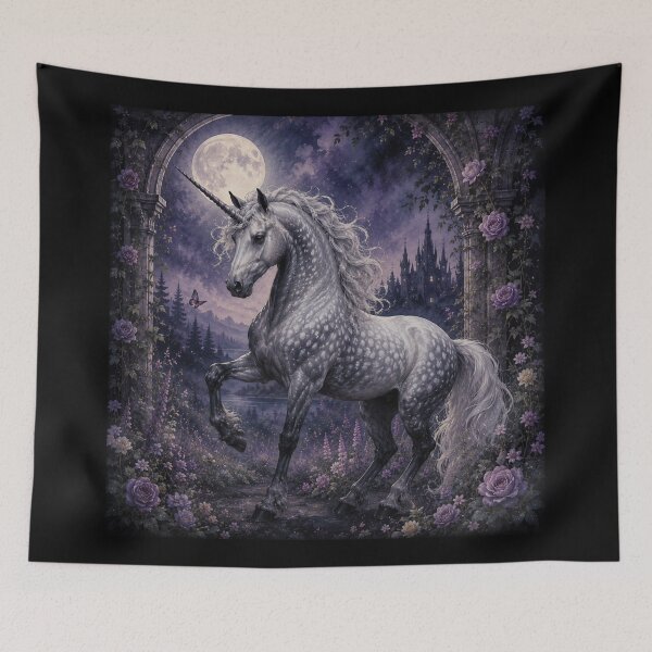 Item preview, Twilight Magic Unicorn Dapple Grey designed and sold by UnicornAndRaven .