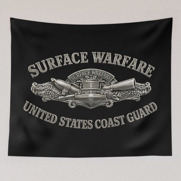 Item preview, USCG - Surface Warfare w txt - 3D - Enhanced designed and sold by Military Insignia Products.