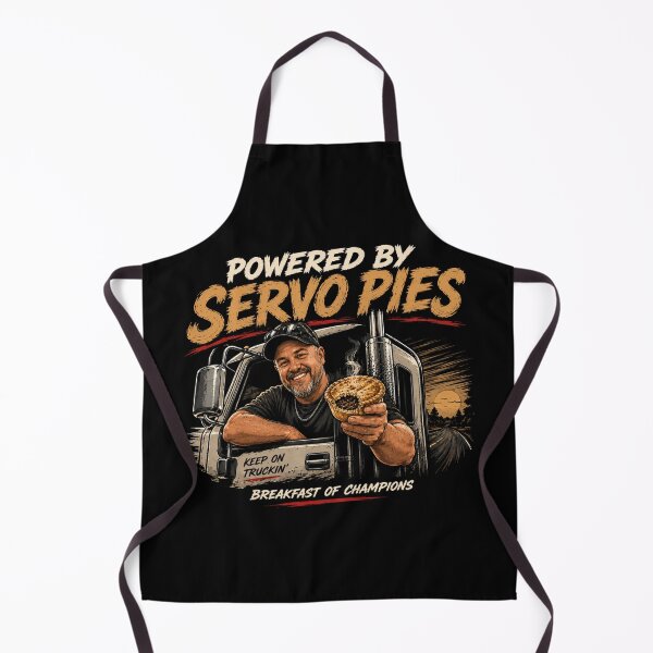 Item preview, Powered By Servo Pies Funny Trucker Shirt designed and sold by EverclearDesign.
