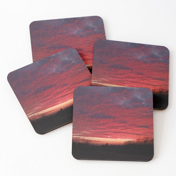 Item preview, Dramatic Red Sunset Sky Landscape Photography designed and sold by Nature Moments.