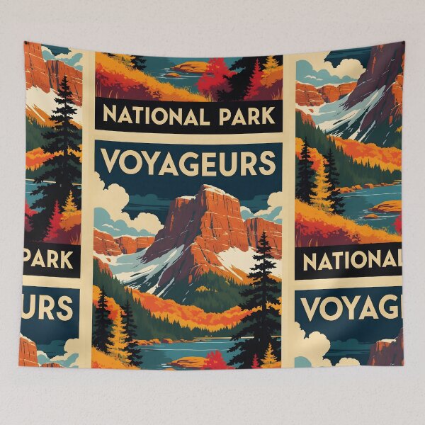Item preview, Voyageurs National Park Autumn USA Vintage Travel Tourism designed and sold by TravelersGems.