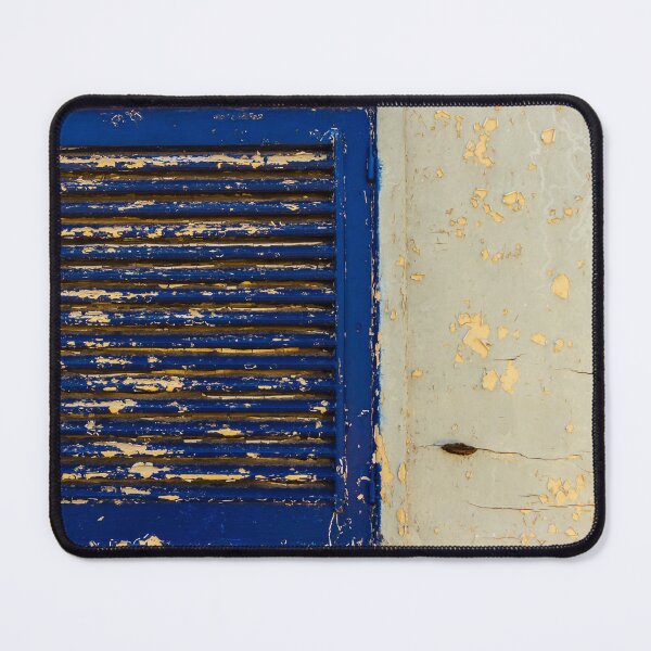 Item preview, Weathered Blue Shutter With Peeling Paint on Old Cracked Plaster Wall Texture designed and sold by Nmallia.