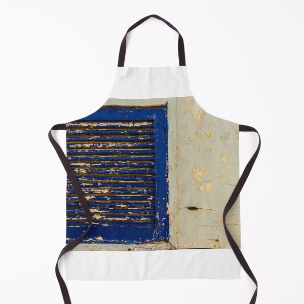 Item preview, Weathered Blue Shutter With Peeling Paint on Old Cracked Plaster Wall Texture designed and sold by Nmallia.