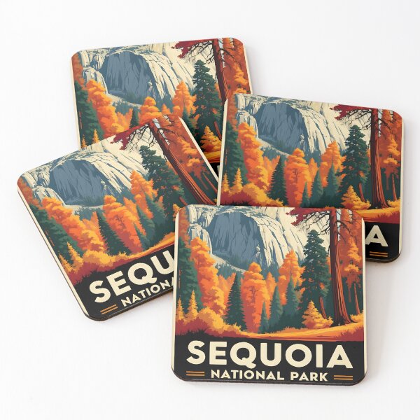 Item preview, Sequoia National Park Autumn USA Vintage Travel Tourism designed and sold by TravelersGems.