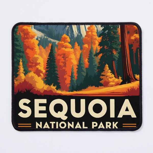 Item preview, Sequoia National Park Autumn USA Vintage Travel Tourism designed and sold by TravelersGems.