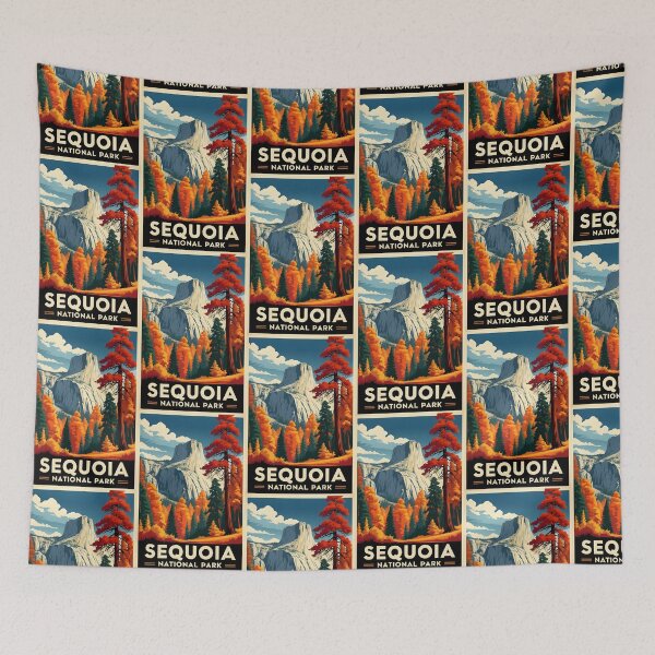 Item preview, Sequoia National Park Autumn USA Vintage Travel Tourism designed and sold by TravelersGems.