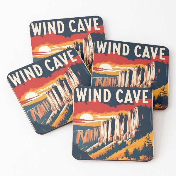 Item preview, Wind Cave National Park Autumn USA Vintage Travel Tourism designed and sold by TravelersGems.