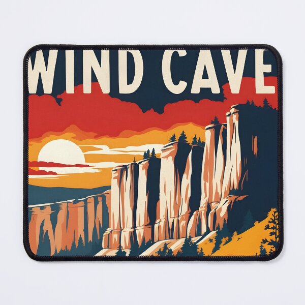 Item preview, Wind Cave National Park Autumn USA Vintage Travel Tourism designed and sold by TravelersGems.