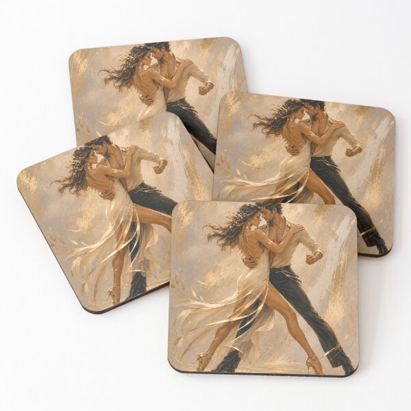 Item preview, Golden Passion Tango Dance Romance designed and sold by aurelixagency.