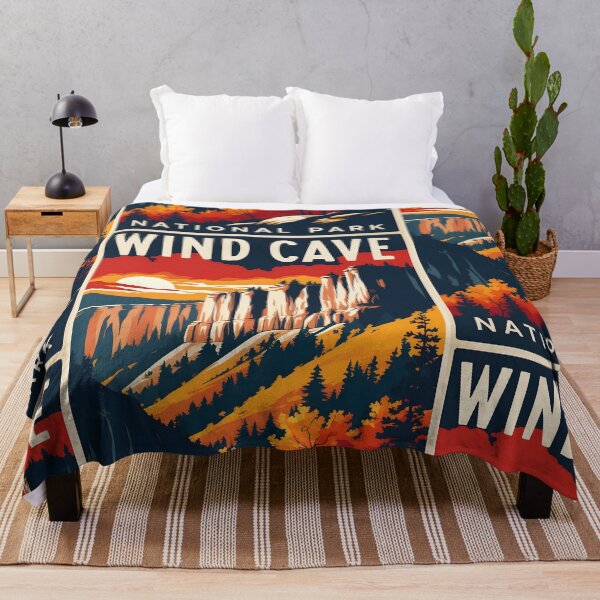 Item preview, Wind Cave National Park Autumn USA Vintage Travel Tourism designed and sold by TravelersGems.