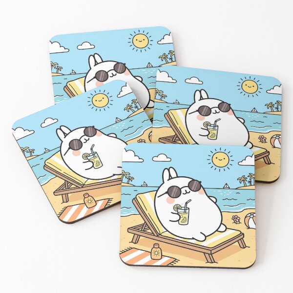 Item preview, Cute rabbit sunbathing designed and sold by snoWorkshop.