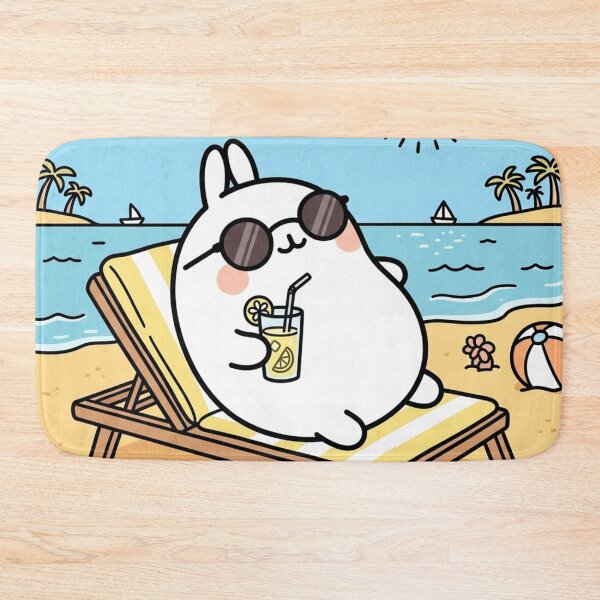 Item preview, Cute rabbit sunbathing designed and sold by snoWorkshop.
