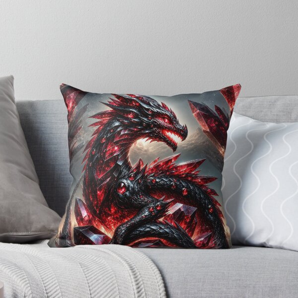 Item preview, Ruby Crystal Dragon – Dark Fantasy Crystal Dragon Design designed and sold by DrakariArt.