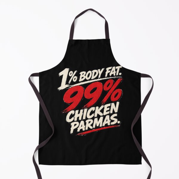Item preview, 1% Body Fat 99% Chicken Parmas Funny Gym Shirt designed and sold by EverclearDesign.