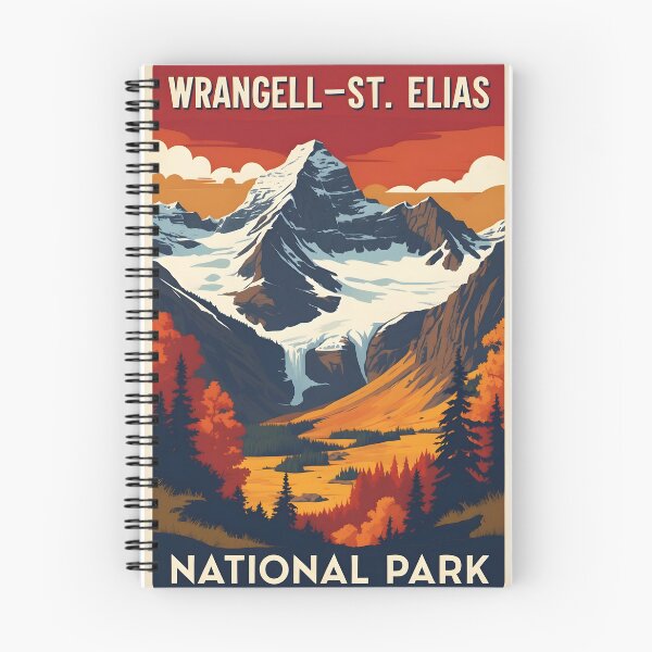Item preview, Wrangell-St. Elias National Park Autumn USA Vintage Travel Tourism designed and sold by TravelersGems.