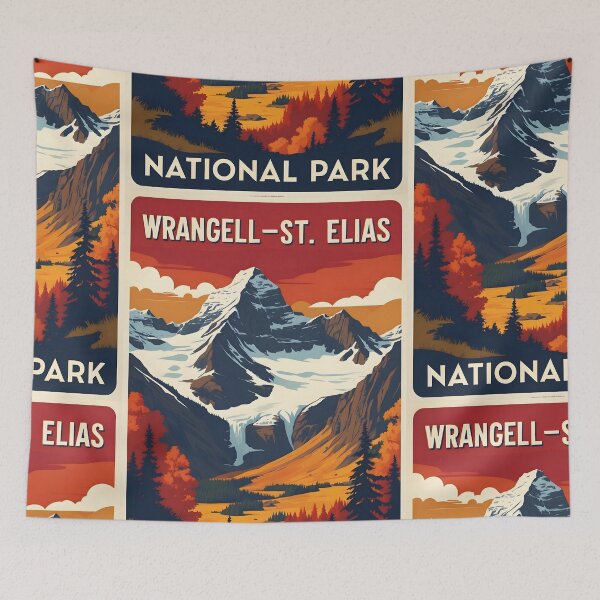 Item preview, Wrangell-St. Elias National Park Autumn USA Vintage Travel Tourism designed and sold by TravelersGems.