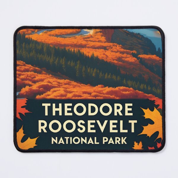 Item preview, Theodore Roosevelt National Park Autumn USA Vintage Travel Tourism designed and sold by TravelersGems.