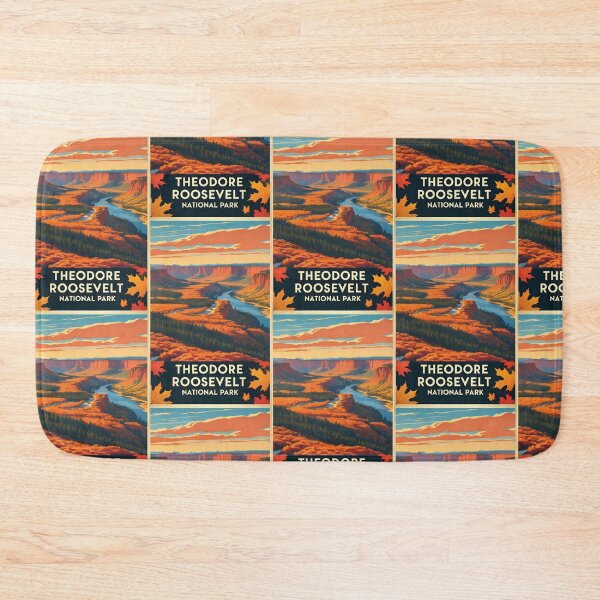Item preview, Theodore Roosevelt National Park Autumn USA Vintage Travel Tourism designed and sold by TravelersGems.