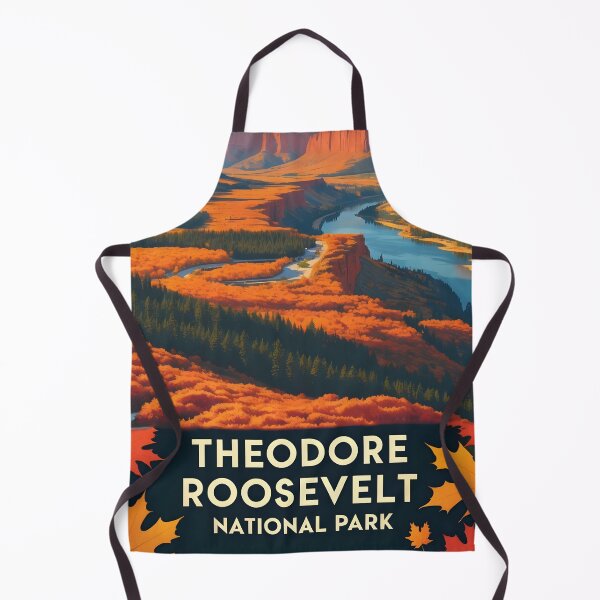 Item preview, Theodore Roosevelt National Park Autumn USA Vintage Travel Tourism designed and sold by TravelersGems.