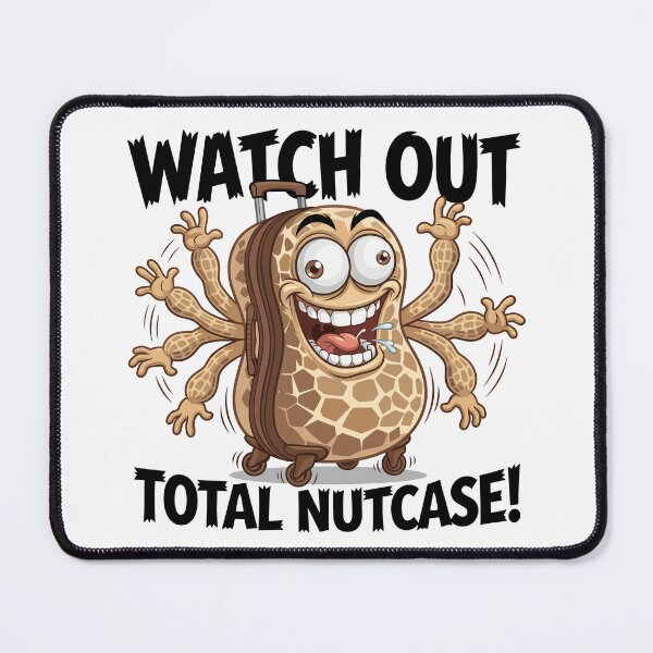 Item preview, Total Nutcase – Monkey Nut Suitcase Cartoon designed and sold by JPees.