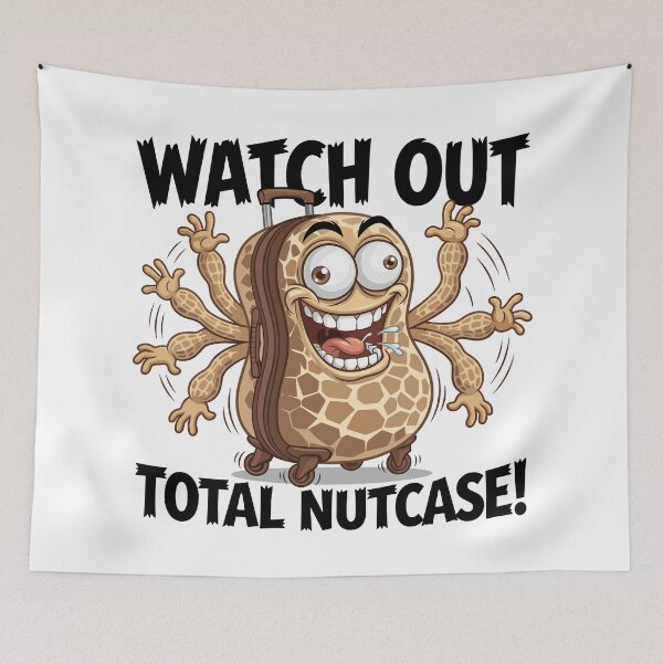 Item preview, Total Nutcase – Monkey Nut Suitcase Cartoon designed and sold by JPees.